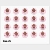 Chocoladecupcake Bakkerij Stickers (Vel)