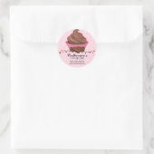 Chocoladecupcake Bakkerij Stickers (Tas)
