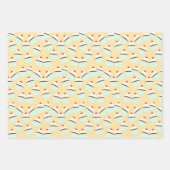 Chocoladecupcake met crème en kersen op de top inpakpapier vel (Voorkant 3)