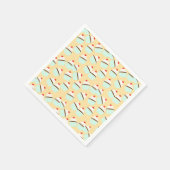 Chocoladecupcake met crème en kersen op de top servet (Hoek)