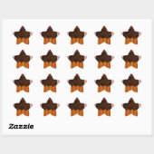Chocoladecupcake Star sticker (Vel)