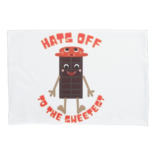 Chocoladedaag ontwerp kussensloop (Voorkant)