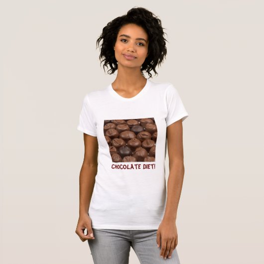 Chocoladedieet! T-shirt voor dames (Voorkant volledig)