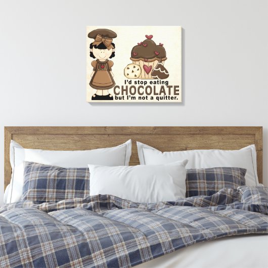 Chocoladedoek Canvas Afdruk (Insitu (Slaapkamer))