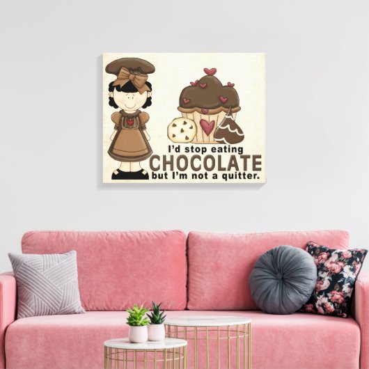 Chocoladedoek Canvas Afdruk (Insitu (Woonkamer))