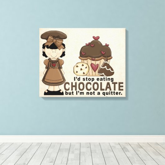 Chocoladedoek Canvas Afdruk (Insitu (Houten vloer))