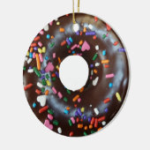 Chocoladedonut Keramisch Ornament (Links)