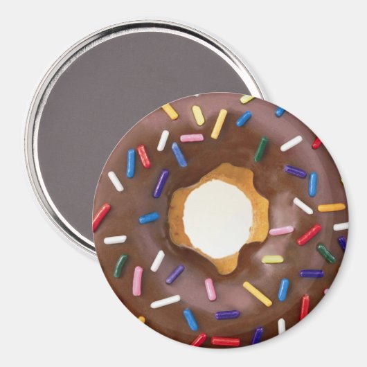 chocoladedonut magneet (Voorkant / Achterkant)