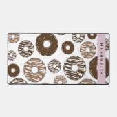 Chocoladedonuts, karameldonuts, ijs, Jouw naam Bureaumat (Voorkant)