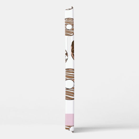Chocoladedonuts, karameldonuts, ijs, Jouw naam Case-Mate iPhone Case (Achterkant / Rechts)