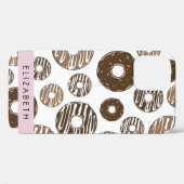 Chocoladedonuts, karameldonuts, ijs, Jouw naam Case-Mate iPhone Case (Achterkant (horizontaal))