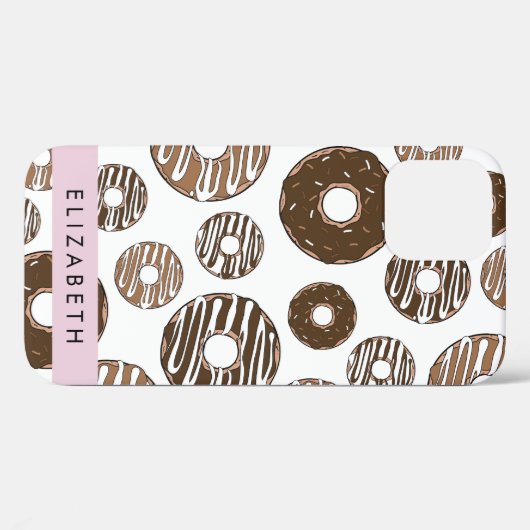 Chocoladedonuts, karameldonuts, ijs, Jouw naam Case-Mate iPhone Case (Achterkant (horizontaal))