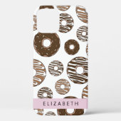 Chocoladedonuts, karameldonuts, ijs, Jouw naam Case-Mate iPhone Case (Achterkant)