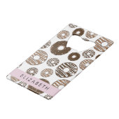 Chocoladedonuts, karameldonuts, ijs, Jouw naam Creditkaart Flessenopener (Voorkant Gekanteld)