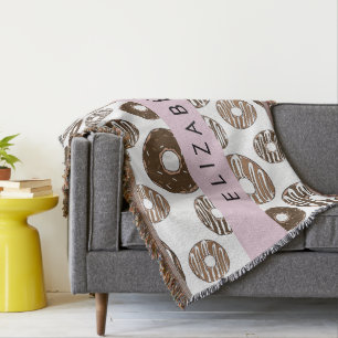 Chocoladedonuts, karameldonuts, ijs, Jouw naam Deken