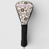 Chocoladedonuts, karameldonuts, ijs, Jouw naam Golfheadcover (Voorkant)
