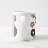 Chocoladedonuts, karameldonuts, ijs, Jouw naam Grote Koffiekop (Achterkant)