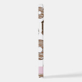 Chocoladedonuts, karameldonuts, ijs, Jouw naam iPhone Hoesje (Rechterkant)