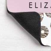 Chocoladedonuts, karameldonuts, ijs, Jouw naam Muismat (Hoek)