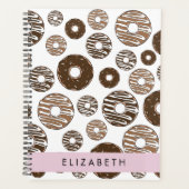 Chocoladedonuts, karameldonuts, ijs, Jouw naam Planner (Voorkant)