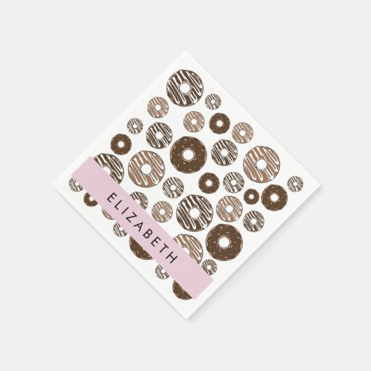 Chocoladedonuts, karameldonuts, ijs, Jouw naam Servet (Hoek)