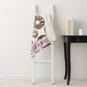 Chocoladedonuts, karameldonuts, ijs, Jouw naam Sherpa Deken (In situ)