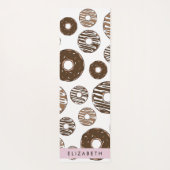 Chocoladedonuts, karameldonuts, ijs, Jouw naam Yogamat (Achterkant)