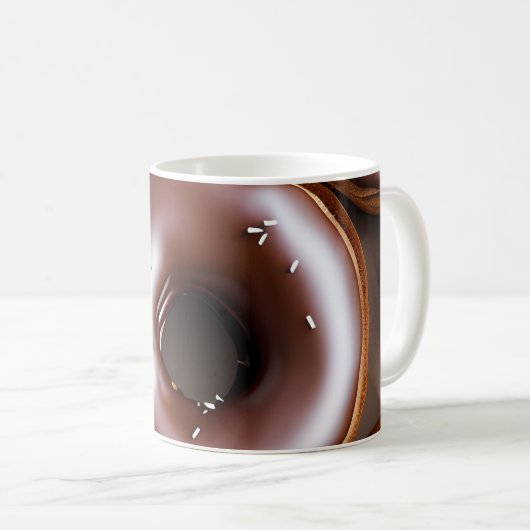 Chocoladedonuts met spruitjes koffiemok (Voorkant rechts)