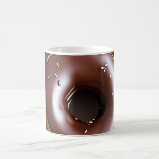 Chocoladedonuts met spruitjes koffiemok (Center)