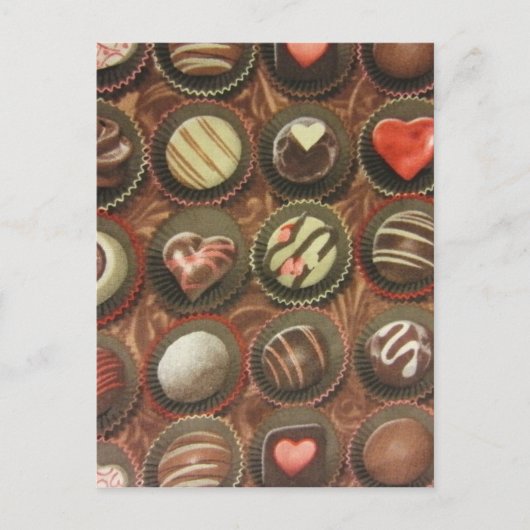 Chocoladedoos Briefkaart (Voorkant)