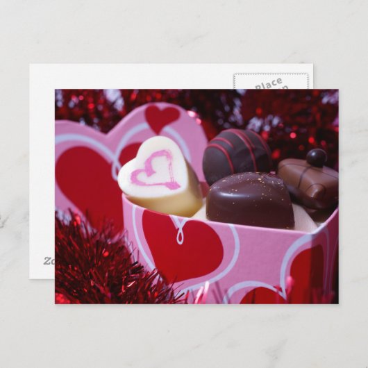 Chocoladedoos Briefkaart (Voorkant / Achterkant)