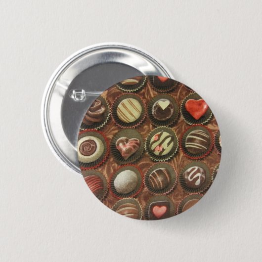 Chocoladedoos Ronde Button 5,7 Cm (Voorkant /achterkant)