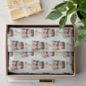 Chocoladedruppels en Roos Gold Luxury Cake Pattern Tissuepapier (Geschenk)