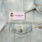 Chocoladedruppels en Roos Gouden Luxe Cake Naamplaatje (In situ)