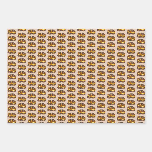 Chocoladedruppels, liefje Snoep voor weduwschap Inpakpapier Vel (Voorkant 3)