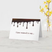 Chocoladedruppelset Kaart (Gele Bloem)