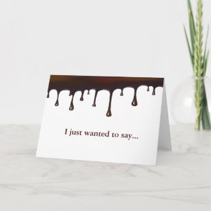 Chocoladedruppelset Kaart