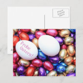 Chocoladeeieren: germansseregroet feestdagenkaart (Voorkant / Achterkant)