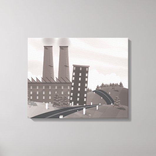 Chocoladefabriek Canvas Afdruk (Voorkant)