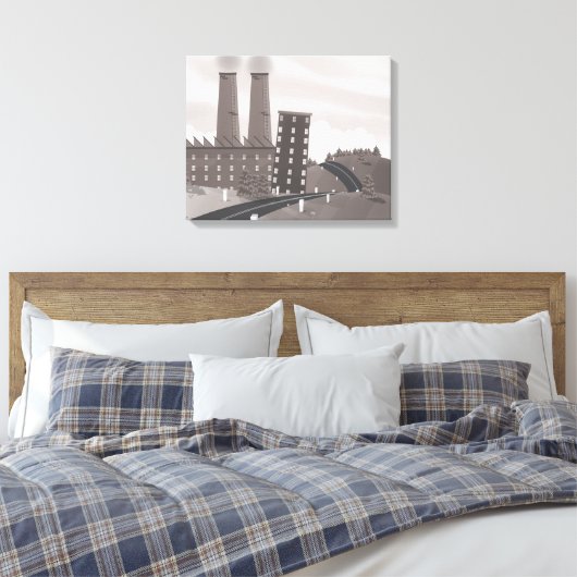 Chocoladefabriek Canvas Afdruk (Insitu (Slaapkamer))