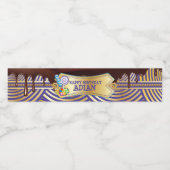 Chocoladefabriek Verjaardagsfeest Waterfles Etiket (Enkel label)