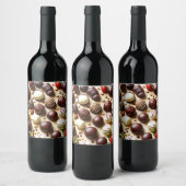 chocoladefles wijn etiket (Flessen)