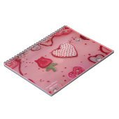 Chocoladeharten en Rozen Suikerkoekjes Notitieboek (Linkerzijde)