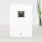 Chocoladeharten Feestdagen Kaart (Achterkant)