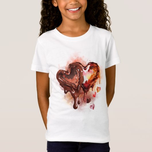 Chocoladeharten T-shirt (Voorkant)