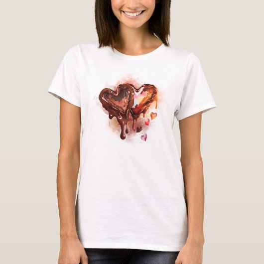 Chocoladeharten T-shirt (Voorkant)