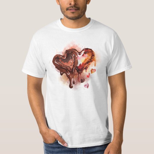 Chocoladeharten T-shirt (Voorkant)