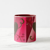 Chocoladeharten Tweekleurige Koffiemok (Center)