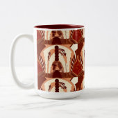 Chocoladehemel Tweekleurige Koffiemok (Links)