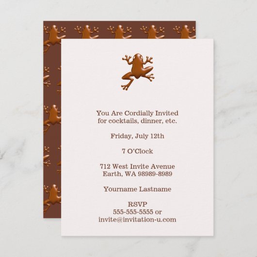 Chocoladekikker Kaart (Voorkant / Achterkant)